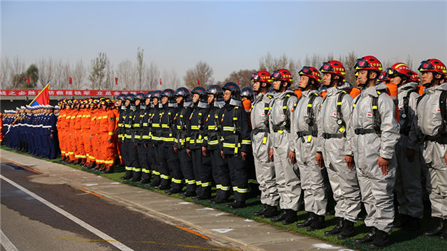 辽宁省消防救援总队举行全员岗位大练兵大比武汇报演练